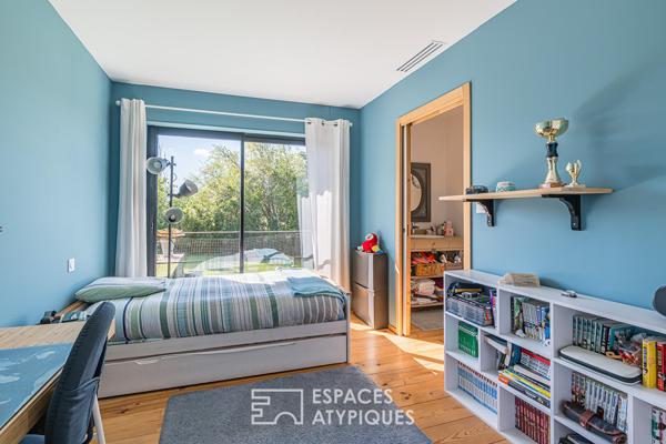 Longère contemporaine avec piscine