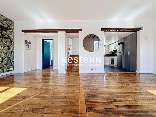 ISSY LES MOULINEAUX - QUARTIER LA FERME - Vente d'un appartement 3 pièces en duplex traversant en dernier étage