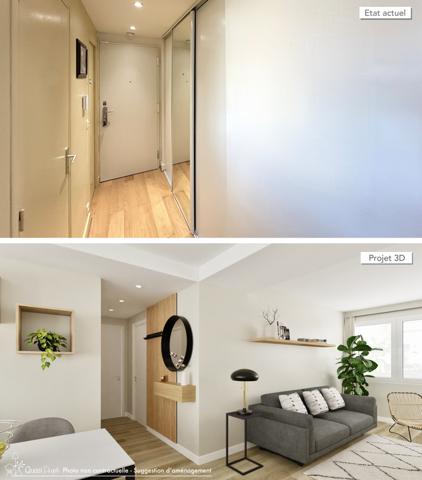 3 pièces de 62m2 - étage élevé en bord de Marne