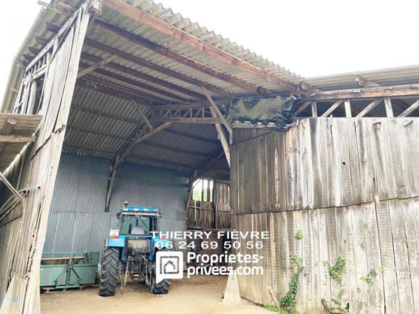 Allonnes 49650 - Maison de 78 m2 (3 pièces)  sur terrain de 2980 m2 avec grandes dépendances