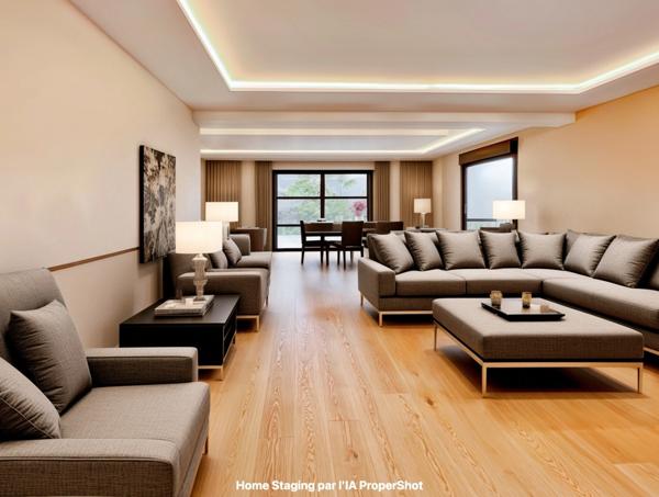 Proximité Angers centre : Magnifique maison contemporaine d'architecte de haut standing avec vie de plain-pied, jardin, chalet, garage