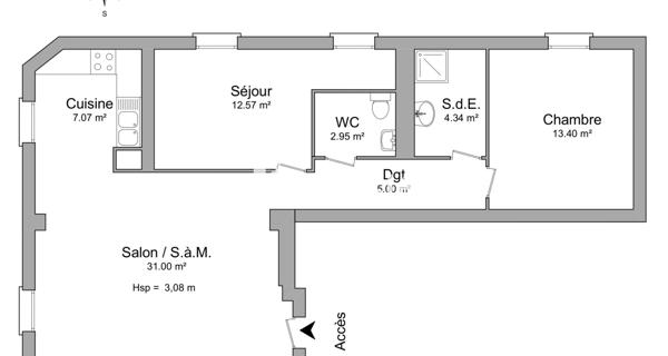 Location Appartement 3 pièces 76.33 m² - Angoulême 16000