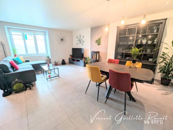 Maison 102m²-4 pieces-garage 22m²