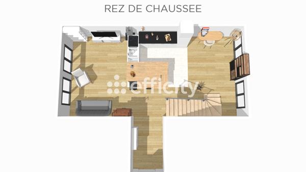Appartement 3 pièces - 69 m² Exclusivité efficity