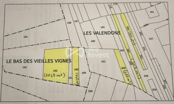 GERMIGNY L'EVEQUE : A VENDRE 5 parcelles BOISEES,   NON CONSTRUCTIBLES