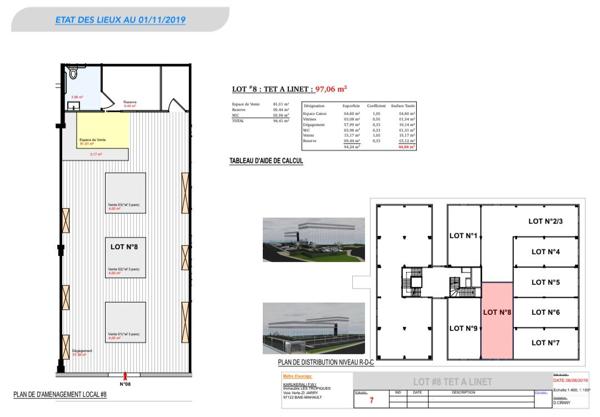 A LOUER - LOCAL COMMERCIAL DE 97.06m²  -Colin /Petit Bourg