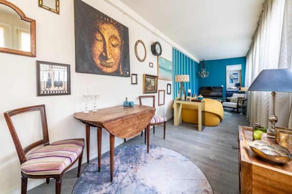 Paris (75002) Paris centre, Montorgueil, 2 pièces de 48m2, plein Sud