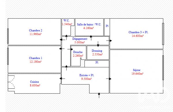 Appartement à vendre 4 pièces 92 m² Paris 11