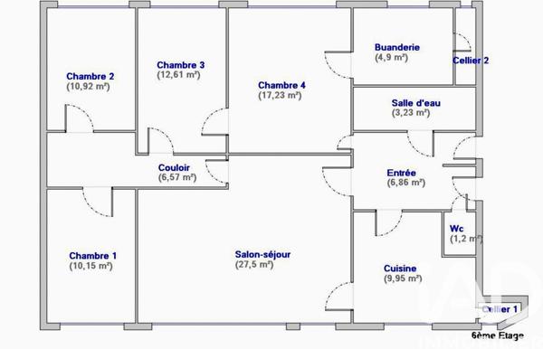 Appartement à vendre 6 pièces 111 m² Issy-les-Moulineaux