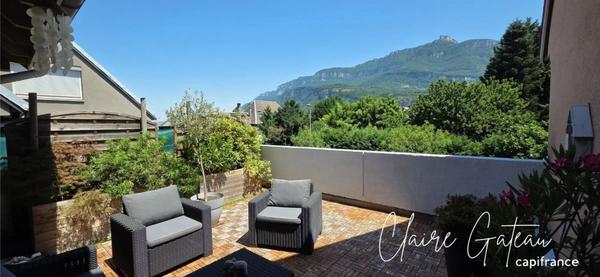 Appartement à vendre 4 pièces CHAMBERY (73) Duplex avec terrasse de 24 M², vue dégagée et garage