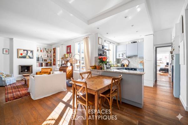 Appartement familial avec atelier d’artiste en dernier étage