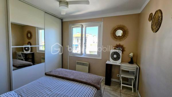 Je vous invite à visiter ce bel appartement très bien agencé situé avenue de Saint Maurice à Palavas-les-Flots dans une petite résidence bien entretenue les pieds dans le sable!
L'appartement rénové et traversant, au 2ème et dernier étage, est composé d'une entrée avec dégagement, une pièce de vie lumineuse avec sa cuisine ouverte entièrement aménagée et équipée, une belle terrasse avec vue mer et étangs, une salle de douche avec WC, 2 chambres confortables avec grands placards.
Un cellier en rez-de-chaussée offre un espace de stockage supplémentaire.
Pas de stationnement privatif mais possibilité de stationner dans l'impasse attenante.
Les plus de cet appartement: son emplacement premium sur la plage, sa belle terrasse avec vue latérale sur la mer et pleine vue sur les étangs, l'agencement parfait et fonctionnel, la luminosité, le calme et la surface habitable bien répartie! De plus, l'appartement est vendu clé en main avec son mobilier, ses équipements et la décoration.
Une belle opportunité pour un pied à terre, une résidence principale ou un investissement locatif!
La pose d'un système de climatisation a été approuvée par la copropriété.
Contactez moi rapidement. Vidéo de l'appartement sur demande.