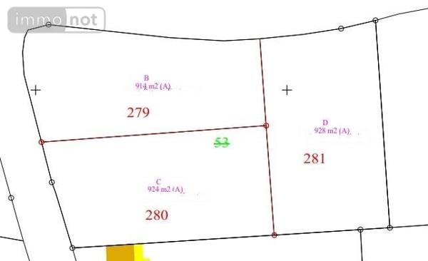 Terrain à Batir à vendre à Saint-Congard dans le Morbihan (56140), ref : 44d