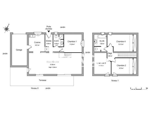 Location Maison 5 pièces 111.55 m² - 54 CHEMIN DE LAHAURIE Bascons 40090