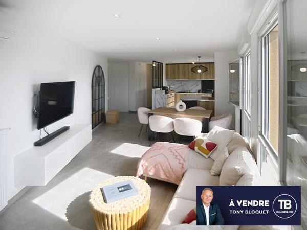 FRONTONAS - GRAND T3 AVEC TERRASSE - GARAGE FERME - PLACE DE PARKING