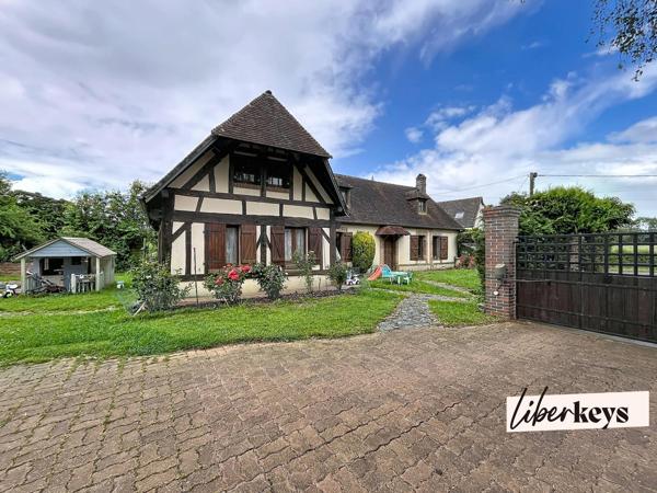 Maison normande de caractère  sur 1818 m² de terrain - 4 chambres - garage