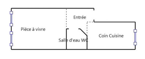 Appartement
         1 pièce
        - 24 m² Exclusivité