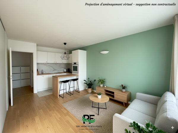T1 bis 33 m² – Coin nuit séparé – DPE C – Parking sécurisé – Annecy Loverchy