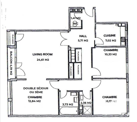 Appartement à vendre 4 pièces 86 m² Boulogne-Billancourt