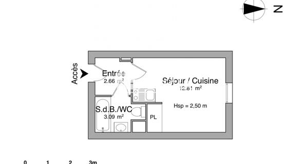 Location Studio meublé 19.5 m² - Avignon 84000