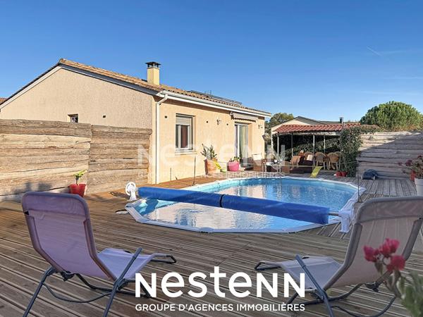 Maison récente 4 pièces avec piscine à vendre à Lavardac