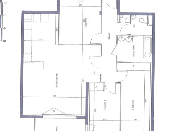 Location Appartement 4 pièces 91.99 m² - Marseille 13005