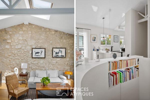 Dernier étage traversant en duplex – Grandes-Carrières – Batignolles