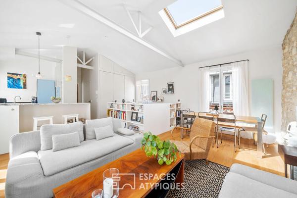 Dernier étage traversant en duplex – Grandes-Carrières – Batignolles