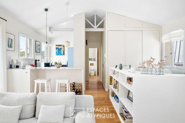 Dernier étage traversant en duplex – Grandes-Carrières – Batignolles