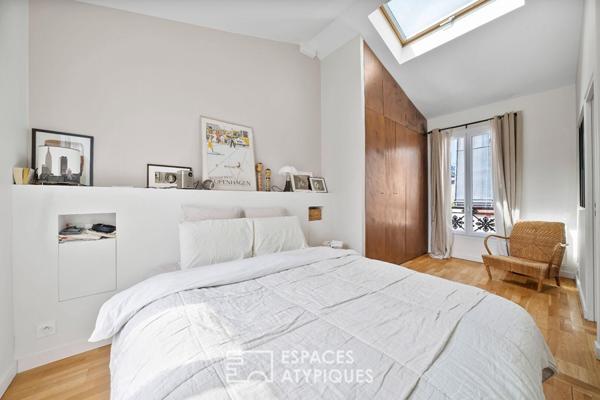 Dernier étage traversant en duplex – Grandes-Carrières – Batignolles