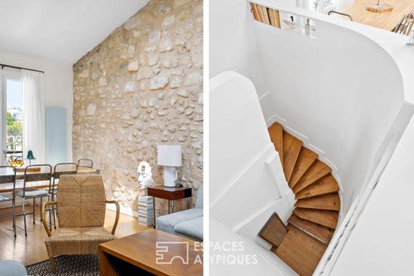 Dernier étage traversant en duplex – Grandes-Carrières – Batignolles