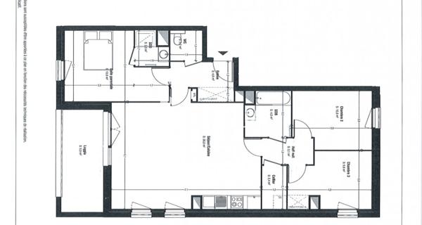 Location Appartement 4 pièces 88.1 m² - Lens 62300