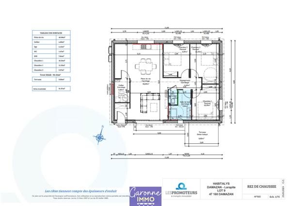 Maison 4 pièce(s) 3 chambre(s) 91 m²