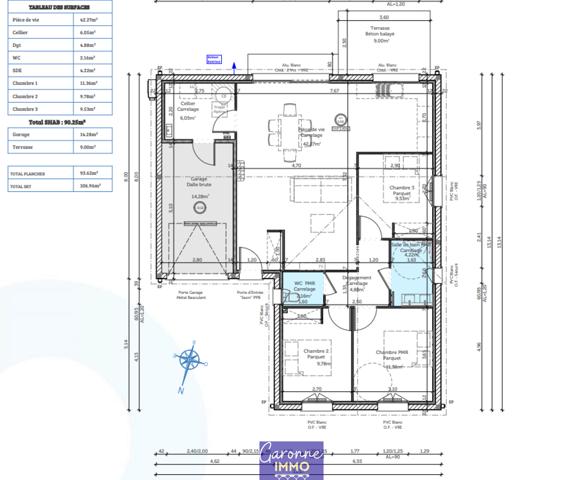 Maison 4 pièce(s) 3 chambre(s) 91 m²