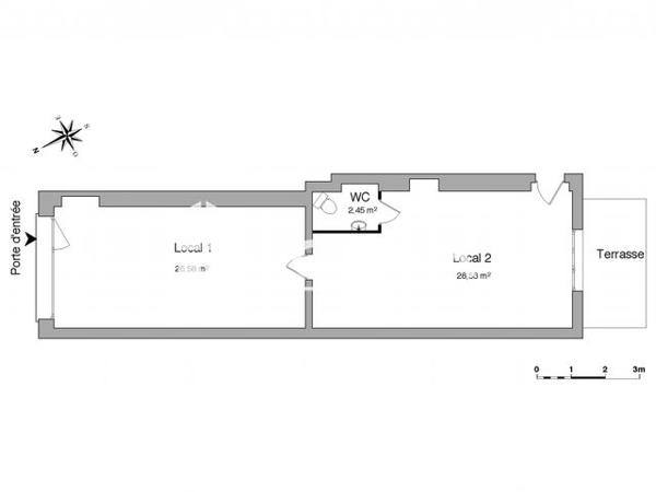 Location Local commercial 1 pièce 441.46 m² - 34 RUE VALLON Thonon-les-bains 74200