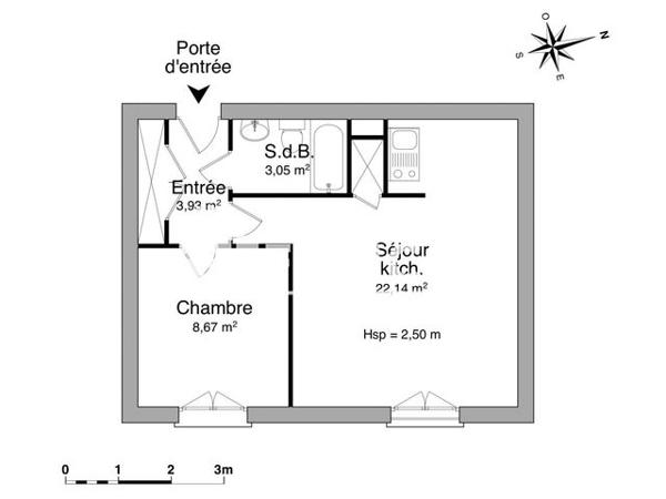 Location Appartement 2 pièces 37.79 m² - 29 RUE FRANCOIS CHENIEUX Limoges 87000