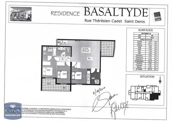Appartement à louer 1 pièce 12.97m² Saint-Denis (97490)