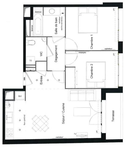 Appartement 3 pièces - 62 m²