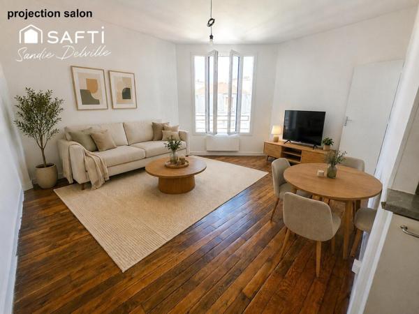 Appartement 2 pièces- 30.35m² + combles aménageables