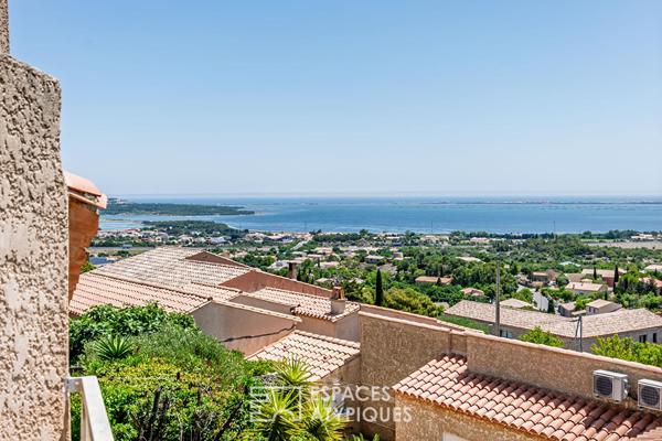 Villa de charme avec piscine et vue sur les étangs et la mer