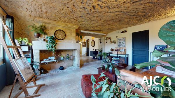 Saint-Étienne-de-Chigny (37230) Belle maison troglodyte