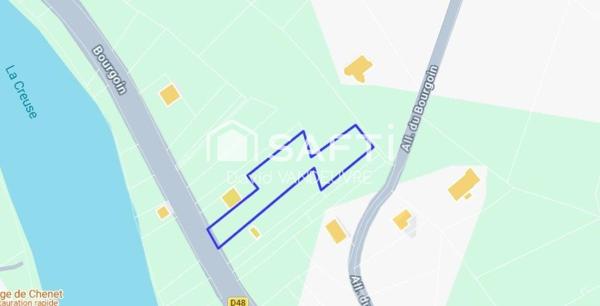 Terrain constructible de 1579m2 Le Menoux 36200