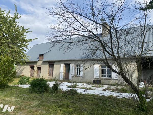 AXE VIRE- CAEN LONGERE A RENOVER AVEC TERRAIN 