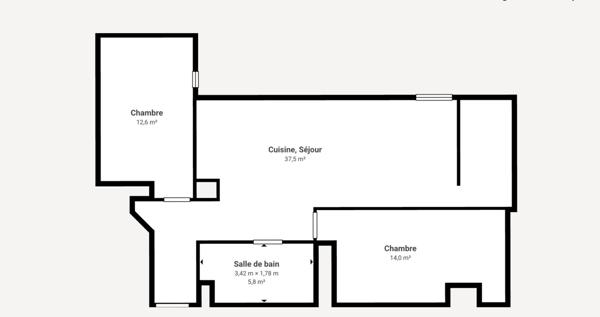 Appartement 3 pièce(s)