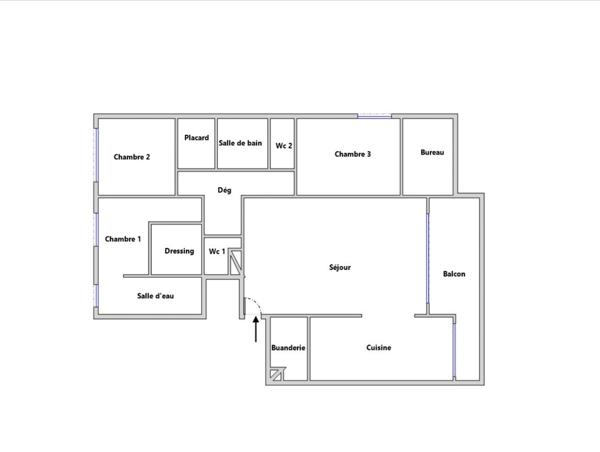 Appartement 4 pièces - 125 m² Bien prestige