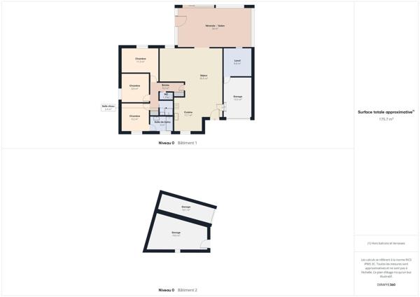 Maison familiale de plain-pied avec piscine, sans vis-à-vis