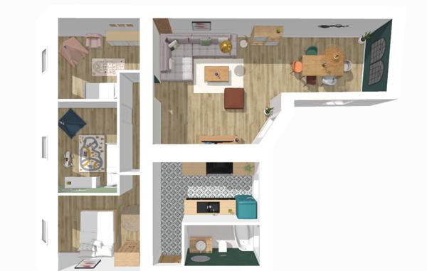 Appartement  4 pièce(s)  3 chambre(s)  100 m²