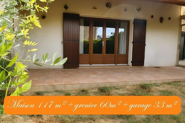 Maison Traditionnelle - 3 Chambres - Grenier aménageable- Grand Garage