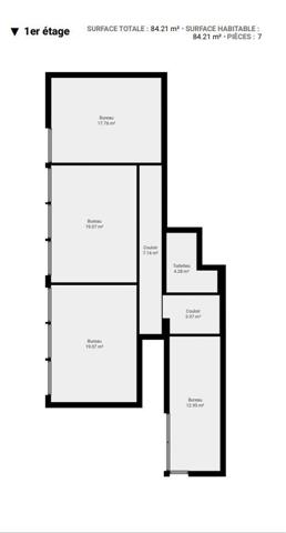 Location bureaux 84 m² Pacé