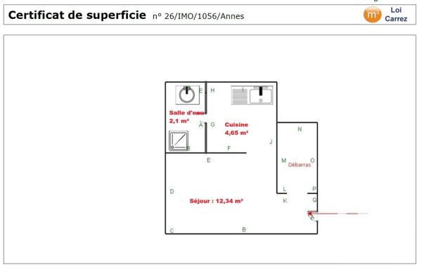 Studio à vendre 19,09 m² Paris 18